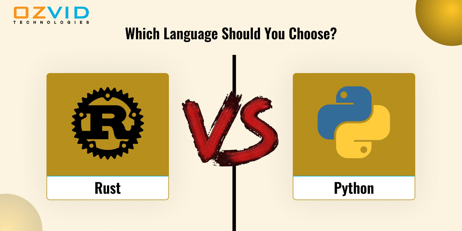 Rust vs. Python: Which Language Should You Choose?