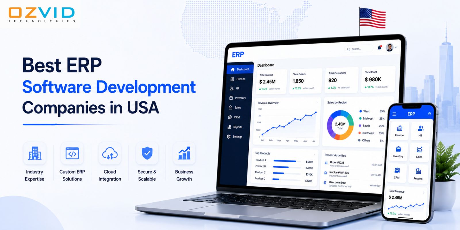 Top 10 ERP Software Development Companies in the USA