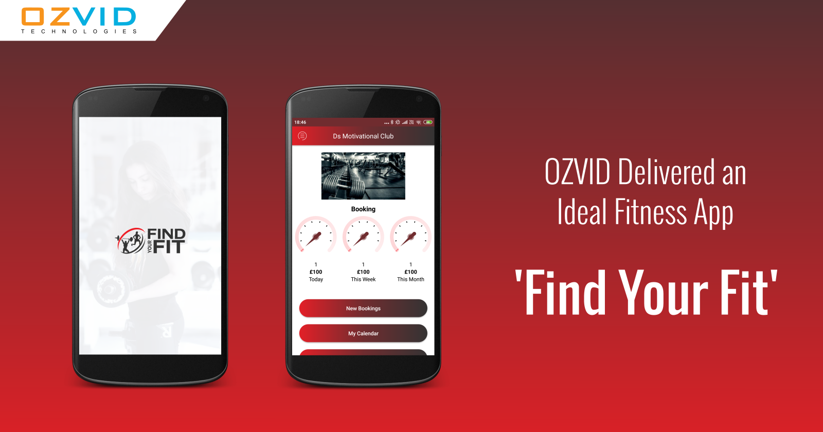 OZVID Delivered an Ideal Fitness App 'Find Your Fit'